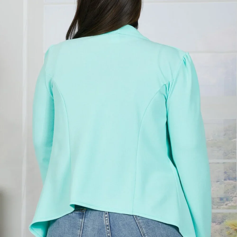 Heimish Late for Lattes Full Size Blazer Jacket - Picture 8 of 10